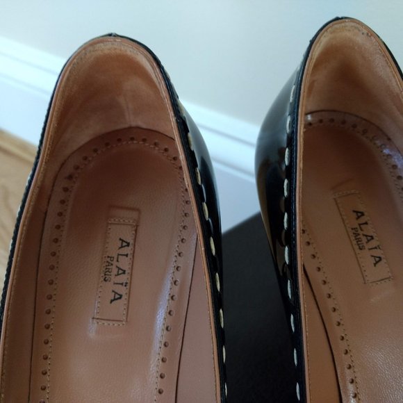 Alaia Altazure Donna Black Patent Leather Pumps - Picture 4 of 8